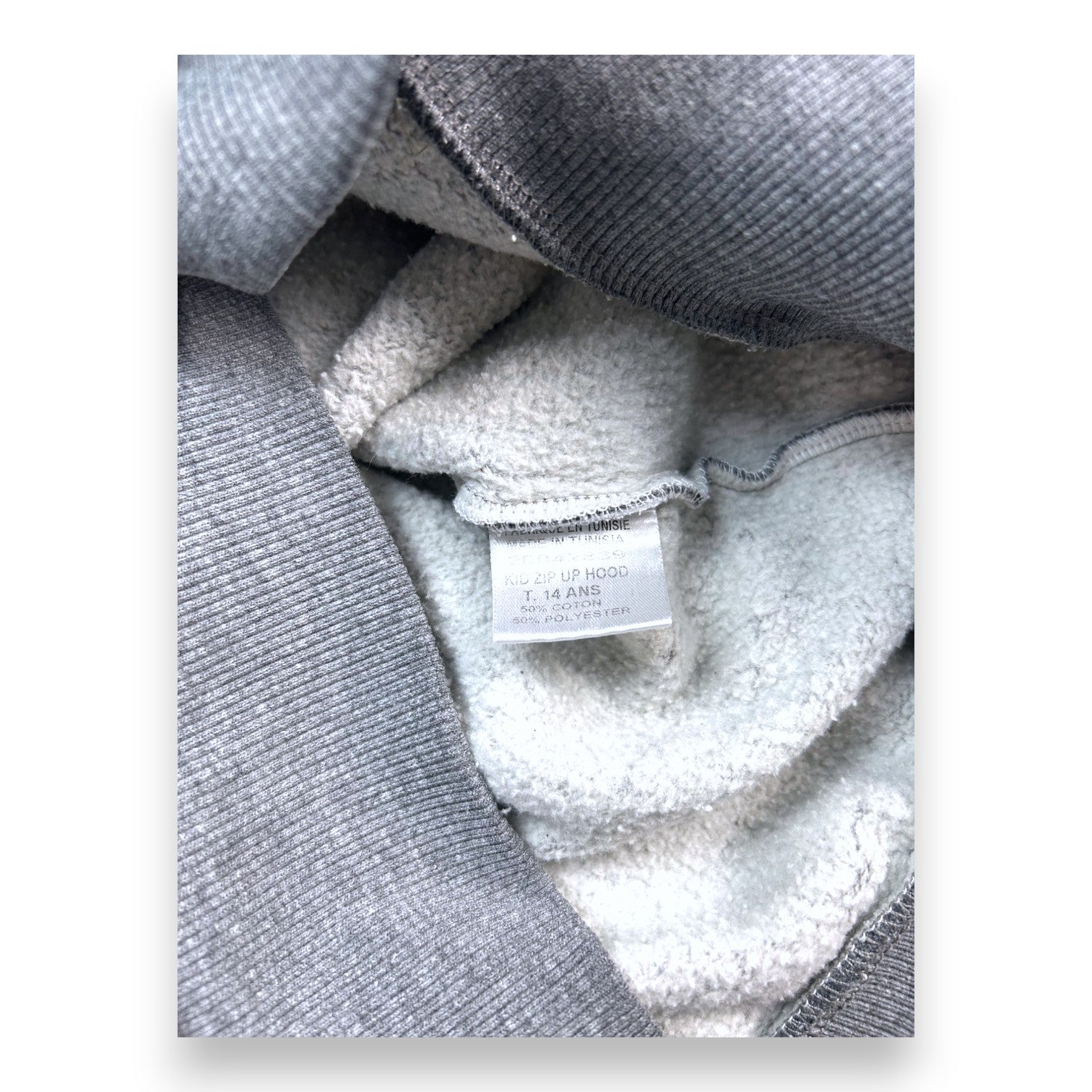 SWEET PANTS - Gray zip-up sweatshirt - 14 years