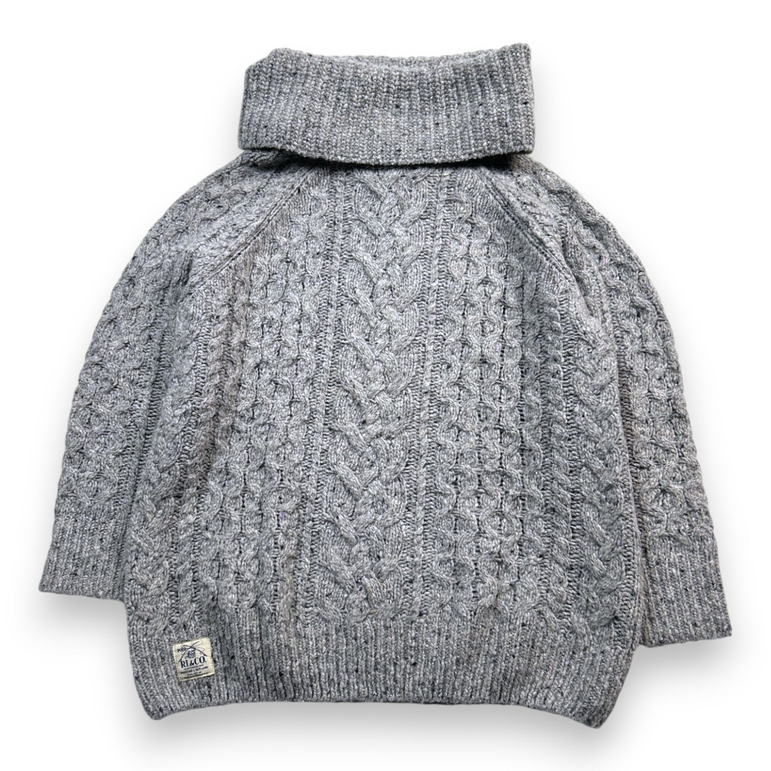 RALPH LAUREN - Grauer Wollpullover - 7 Jahre
