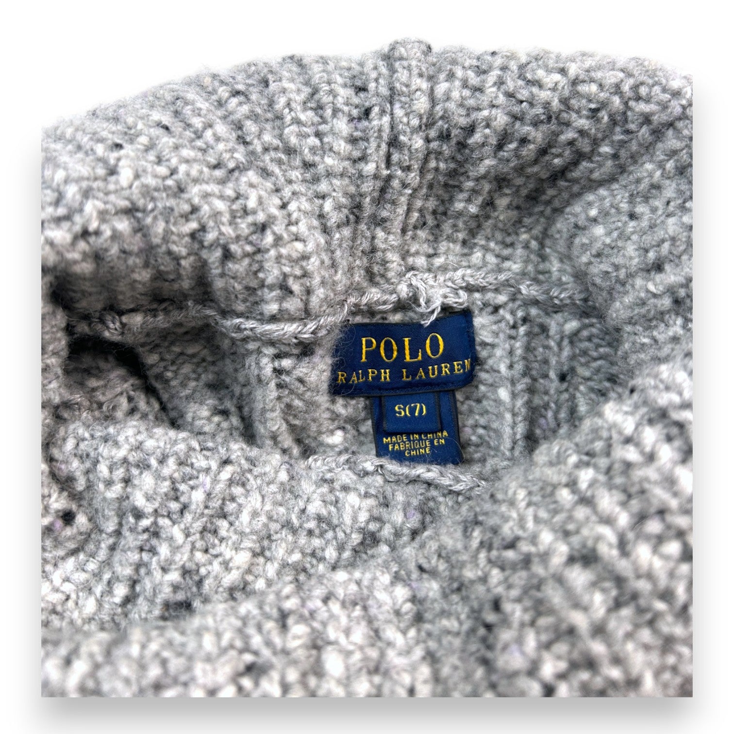 RALPH LAUREN - Gray wool sweater - 7 years