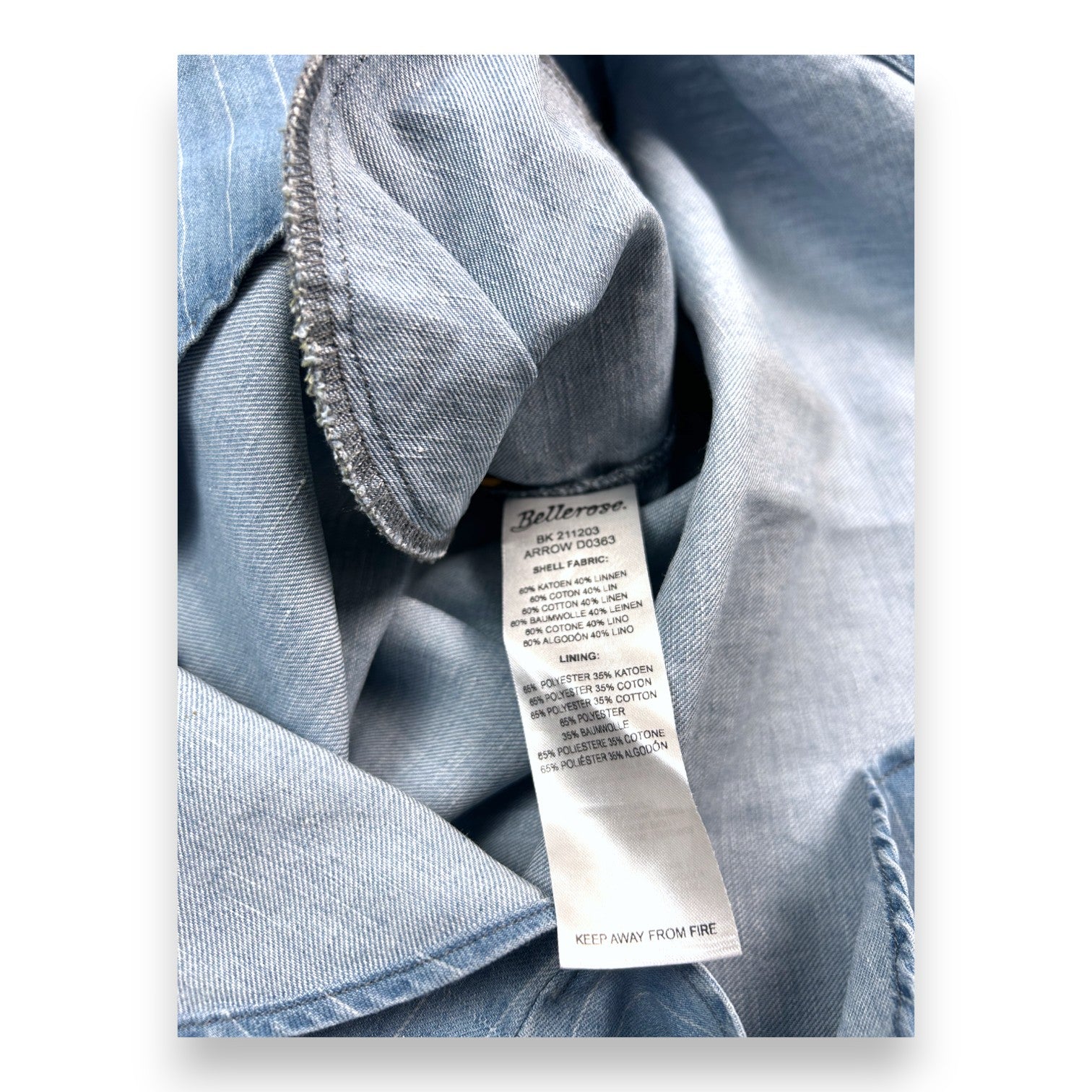 BELLEROSE - Striped denim dress - 12 years