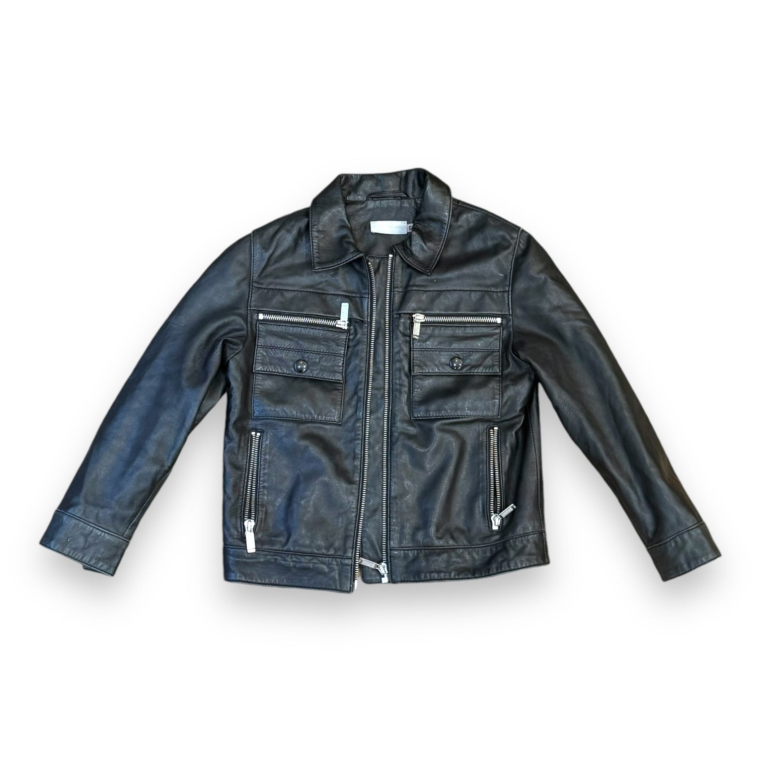 DIOR - Black leather jacket - 6 years