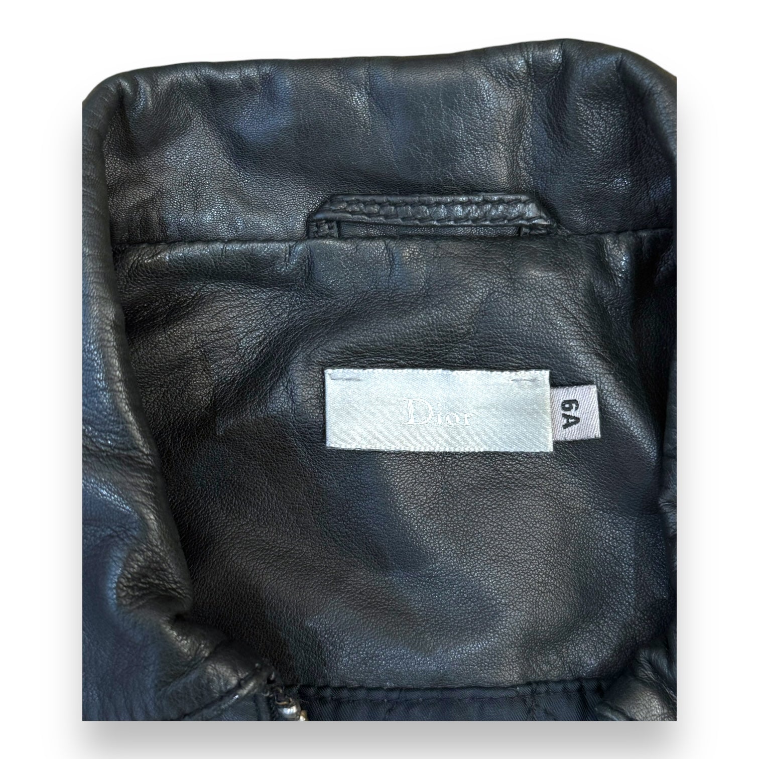 DIOR - Black leather jacket - 6 years