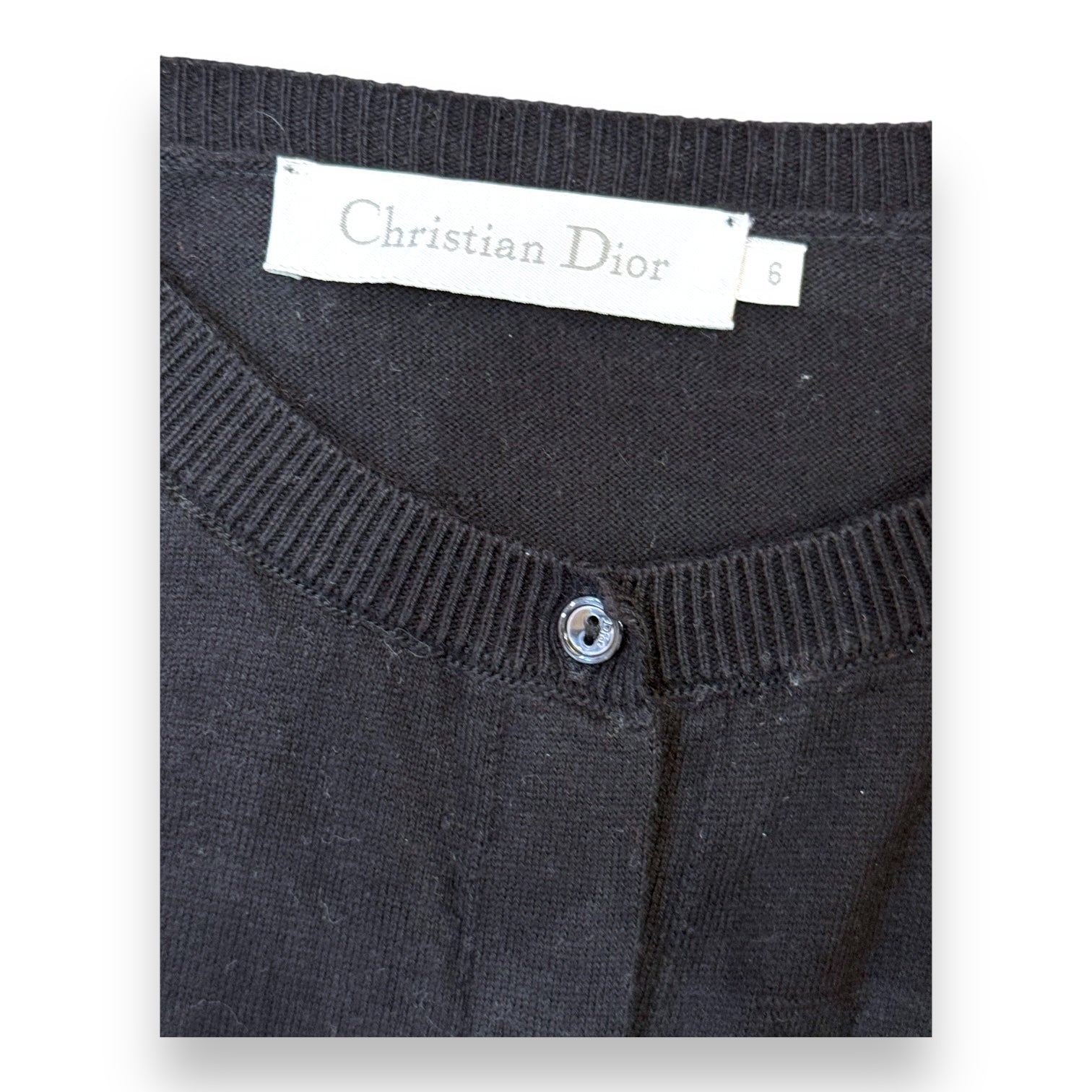 DIOR - Black cashmere cardigan - 6 years