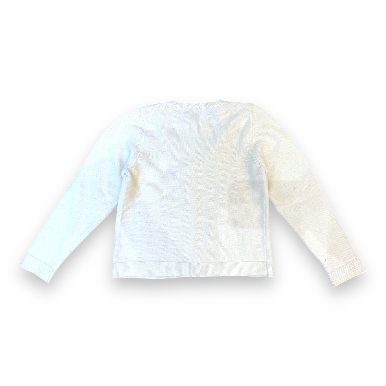 DIOR - White embroidered wool cardigan - 8 years