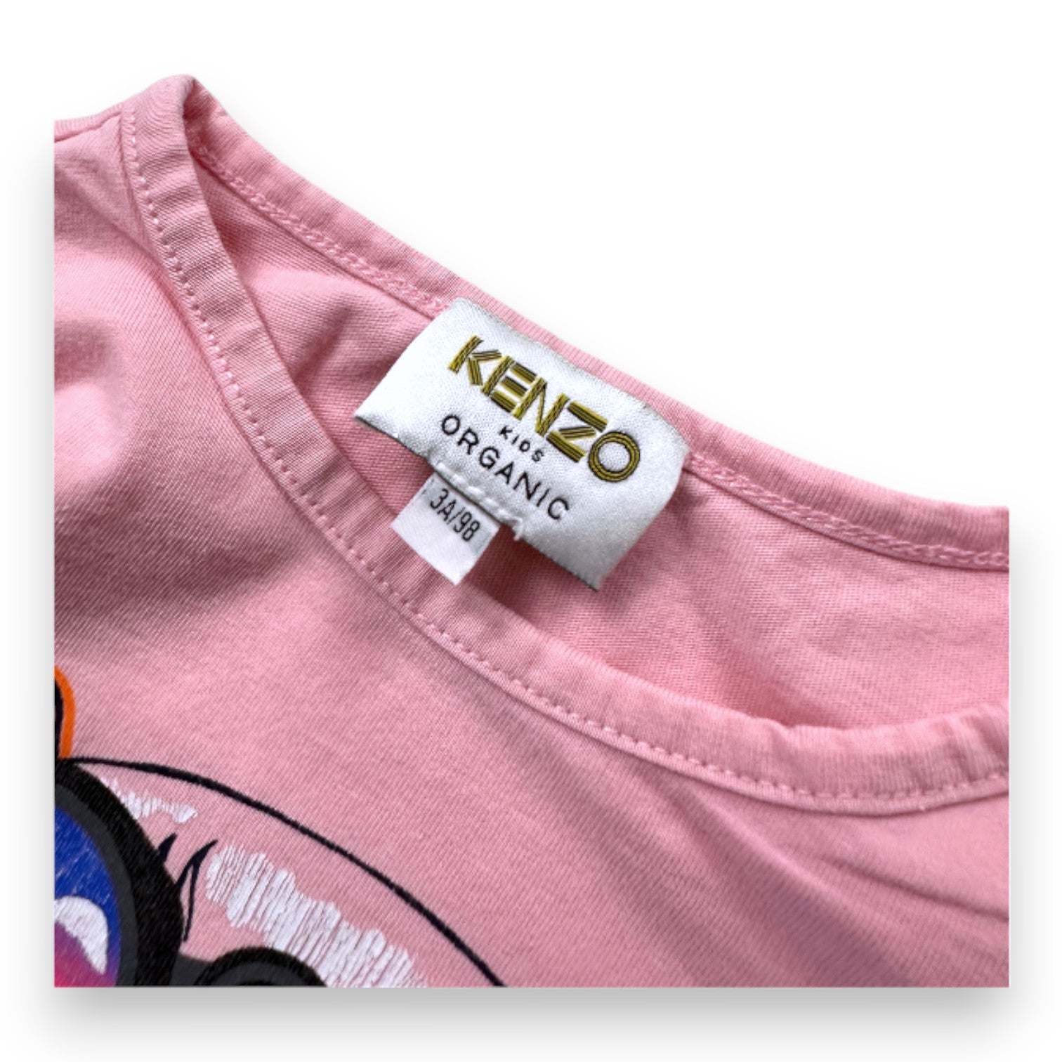 KENZO - Pink long-sleeved T-shirt - 3 years