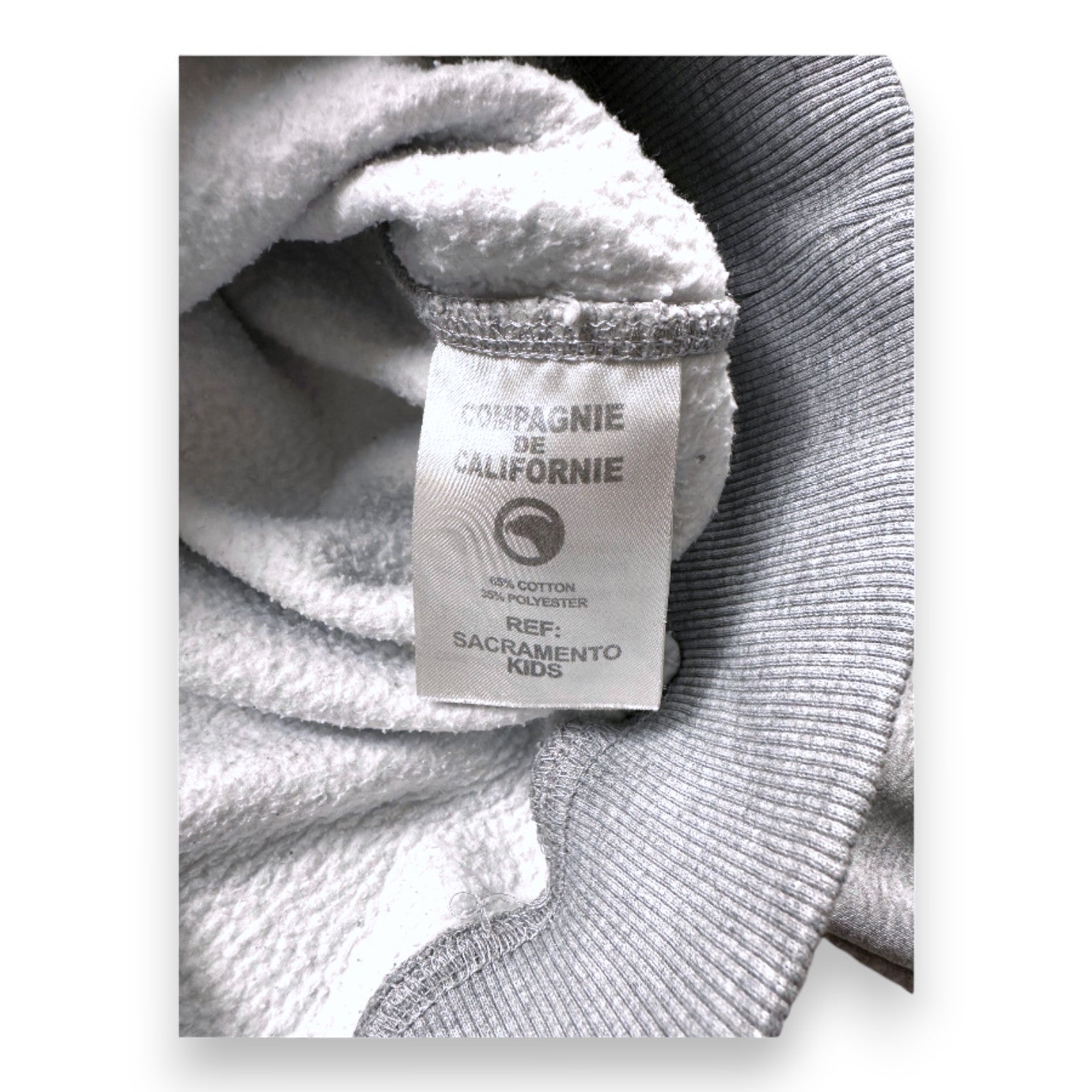 CALIFORNIA COMPANY - Graues Sweatshirt mit Aufdruck auf der Rückseite - 12 Jahre