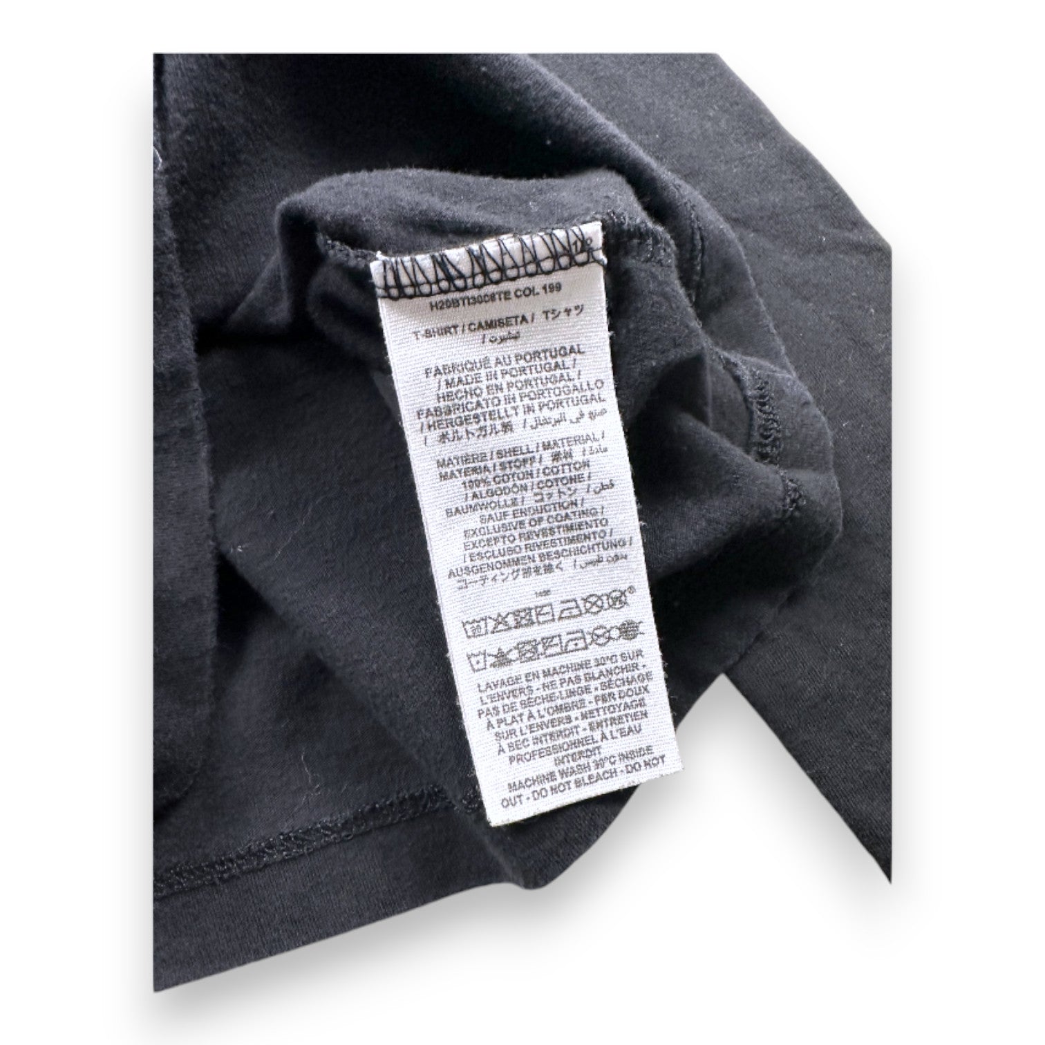 BONPOINT - T-shirt noir à manches longues avec imprimé - 4 ans