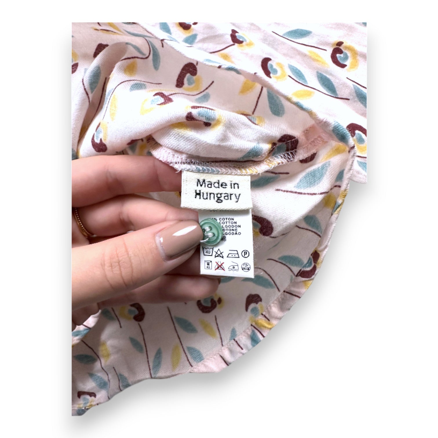 BONTON - Blouse rose à fleurs - 12 mois