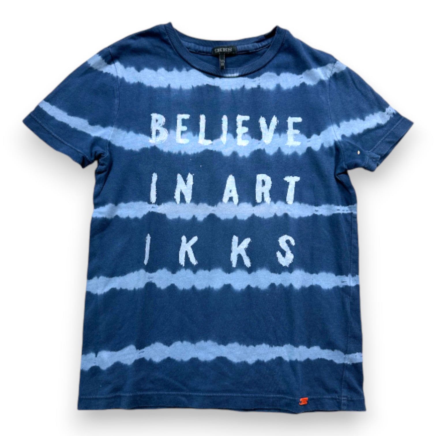 IKKS - Blaues T-Shirt mit Aufdruck - 5 Jahre