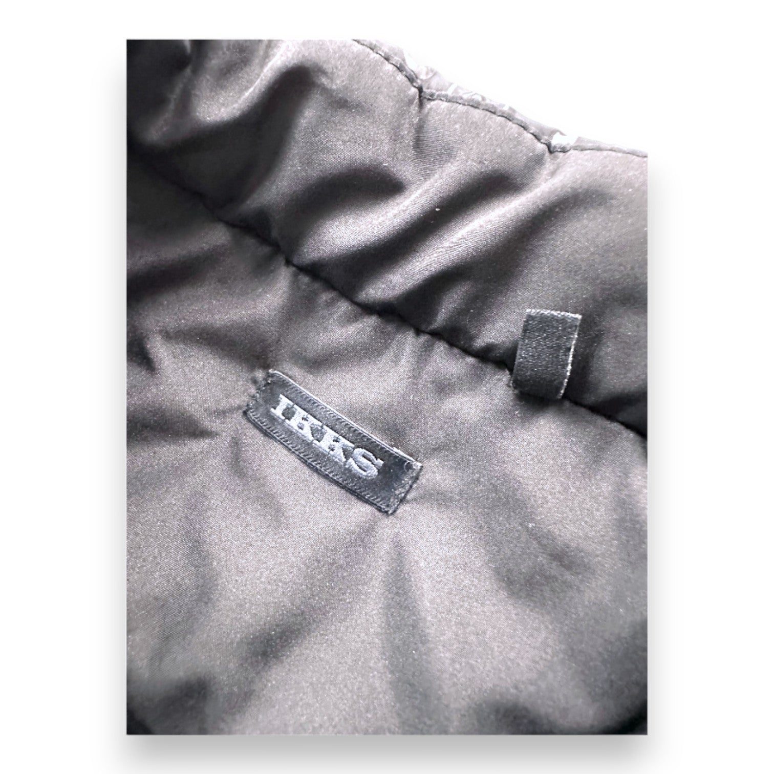 IKKS - Black down jacket with print - 8 years
