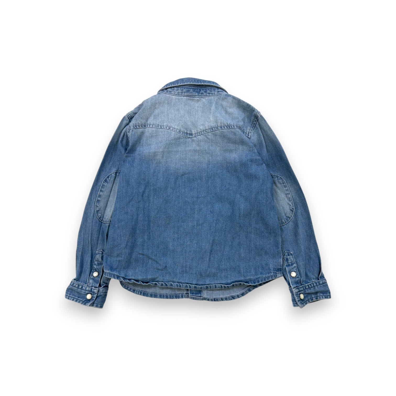 BONTON - Blaues Langarmhemd aus Denim - 6 Jahre