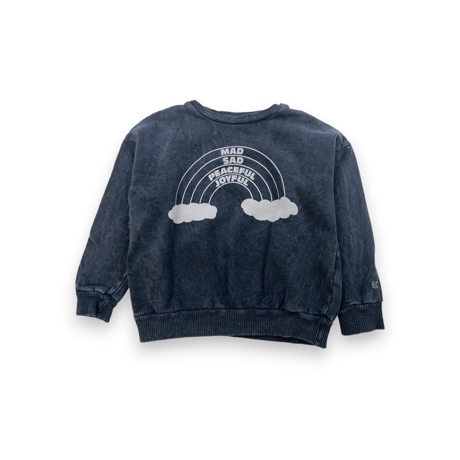 BOBO CHOSES - Graues Langarm-Sweatshirt - 6/7 Jahre
