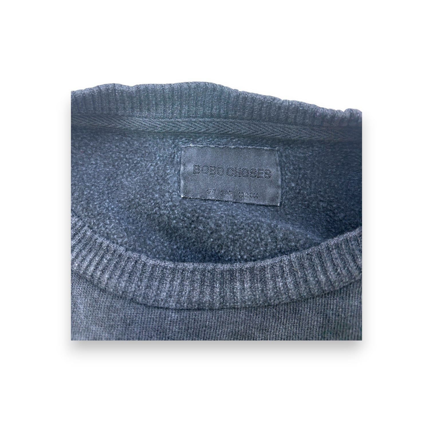 BOBO CHOSES - Grey long-sleeved sweatshirt - 6/7 years