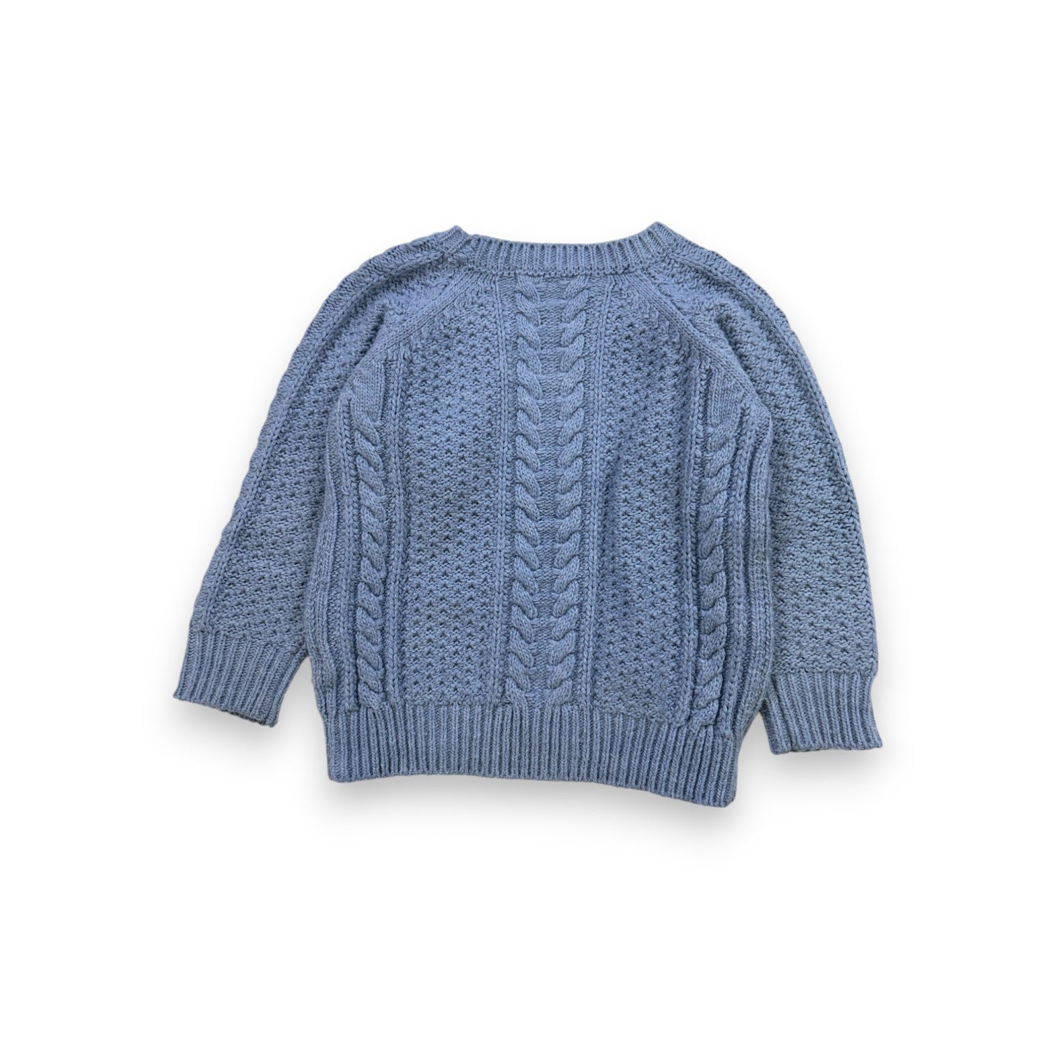 BOBO CHOSES - Blauer Wollpullover - 2/3 Jahre