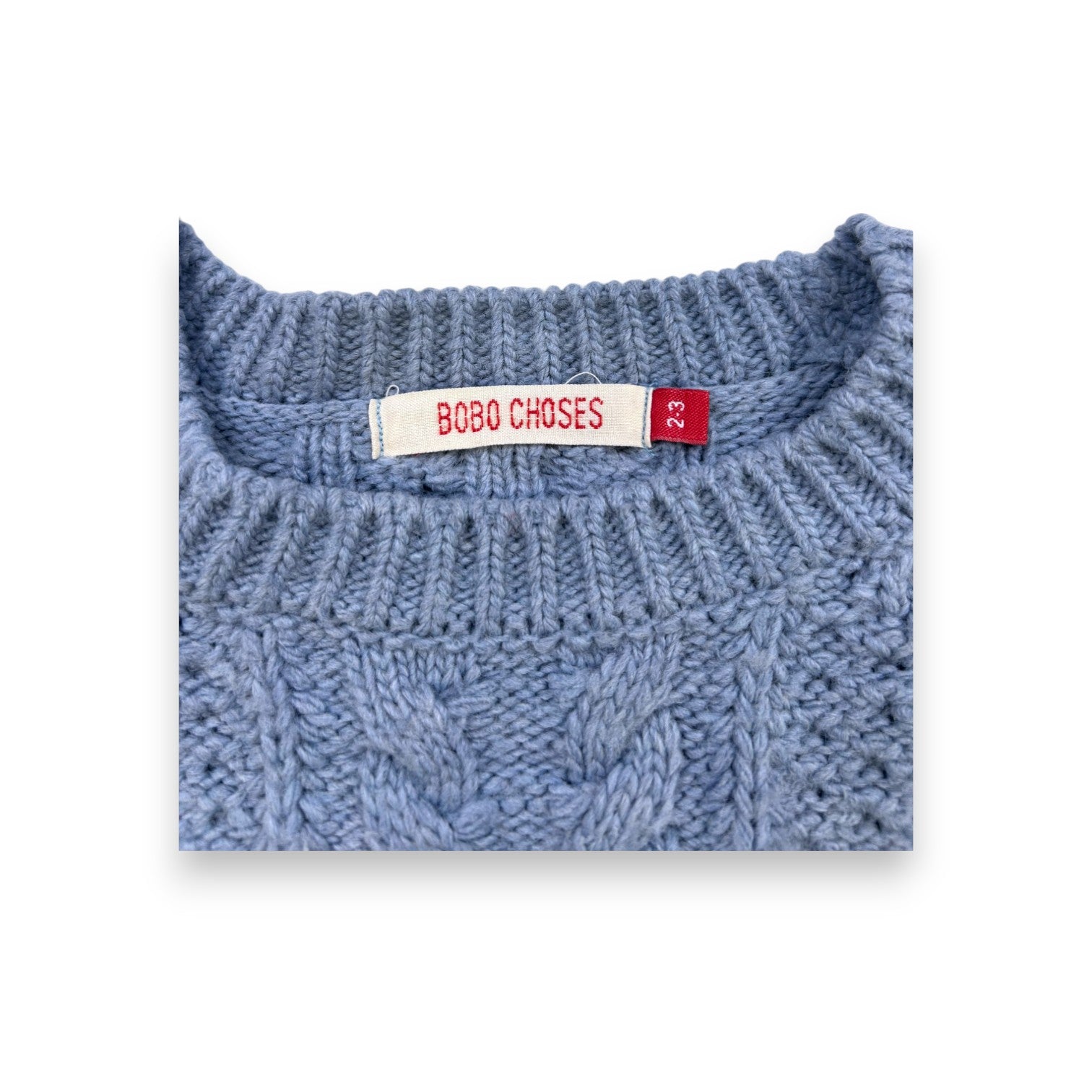 BOBO CHOSES - Blue wool sweater - 2/3 years