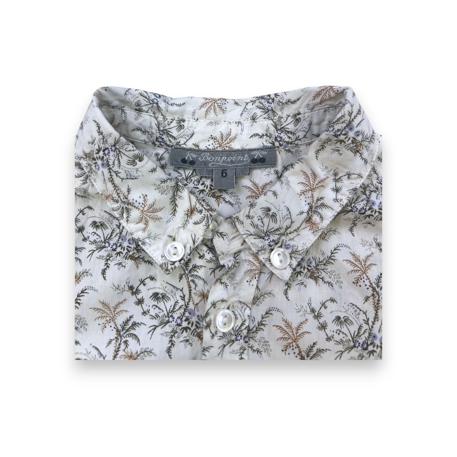 BONPOINT - Short-sleeved patterned shirt - 6 years