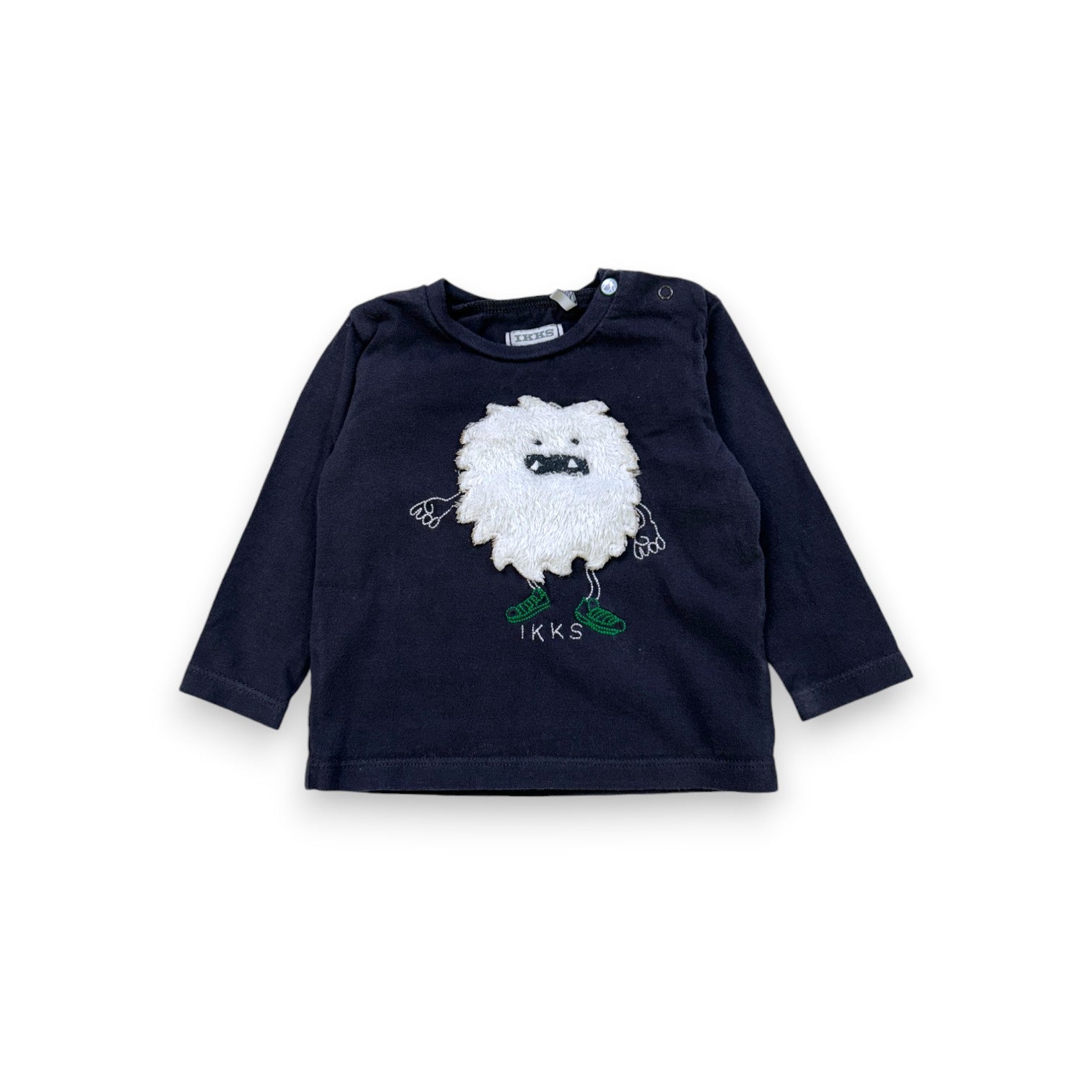 IKKS - Marineblaues Langarm-T-Shirt - 6 Monate