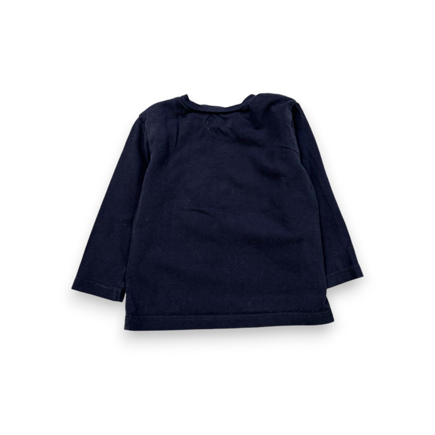 IKKS - Marineblaues Langarm-T-Shirt - 6 Monate