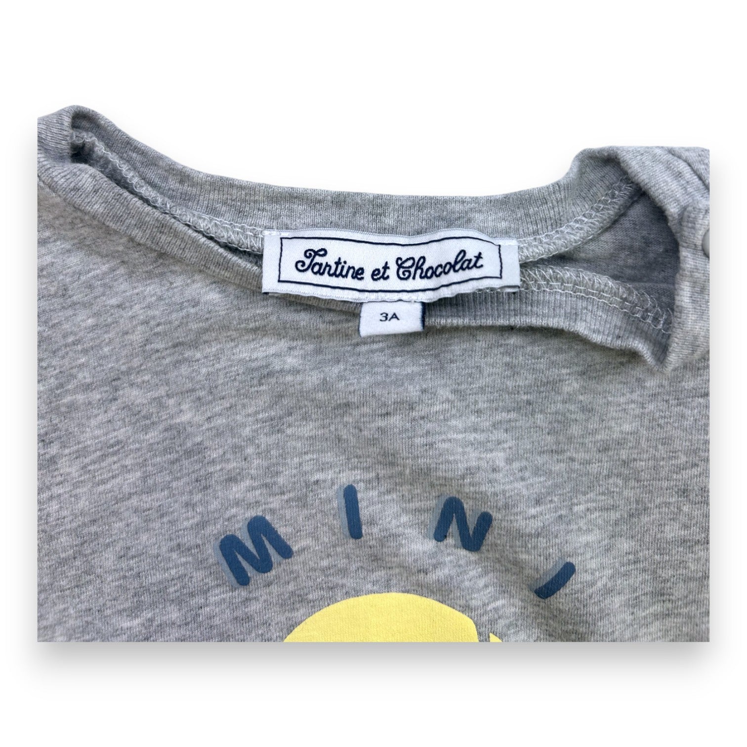 TARTINE ET CHOCOLAT - Grey short-sleeved t-shirt - 3 years