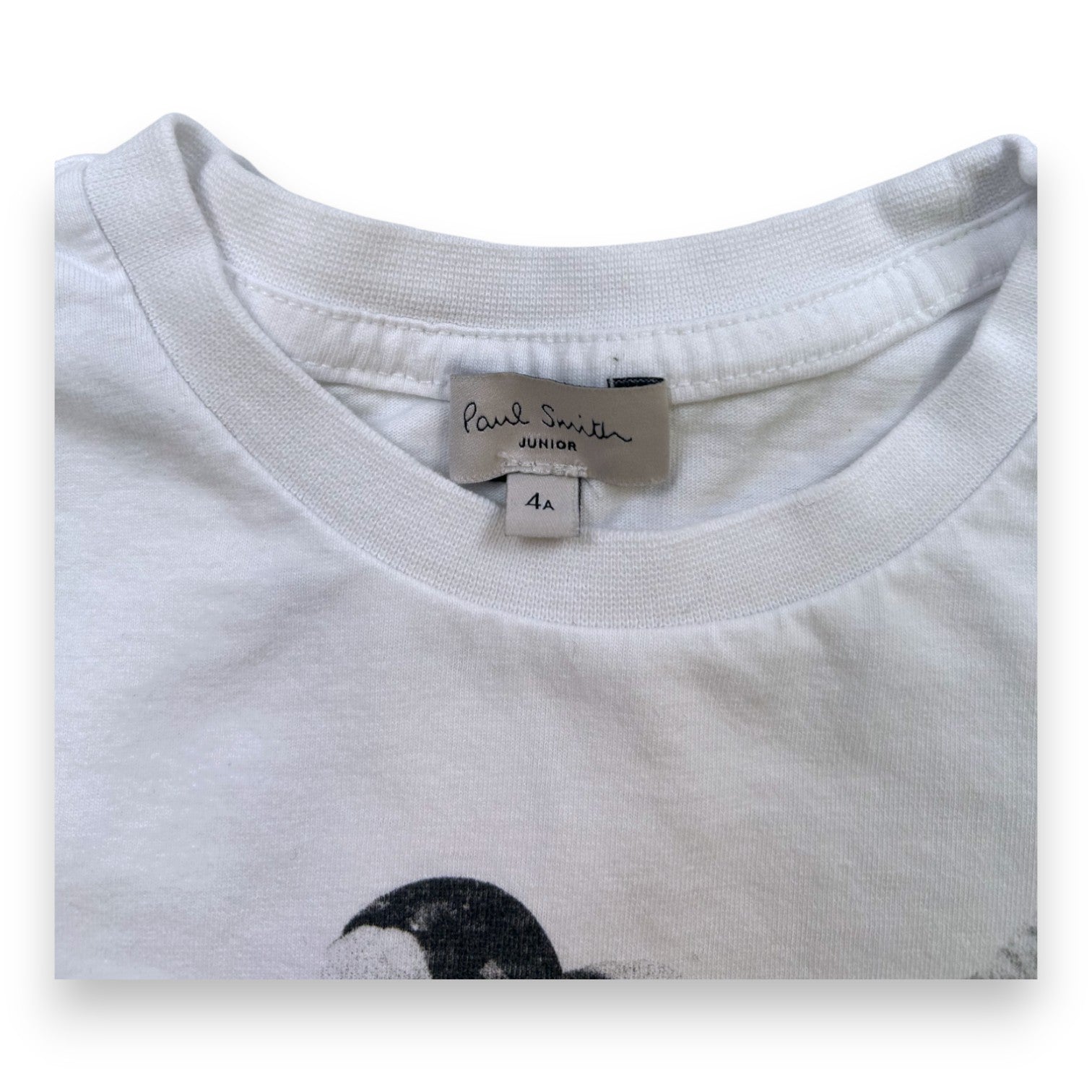 PAUL SMITH - White printed short-sleeved T-shirt - 4 years