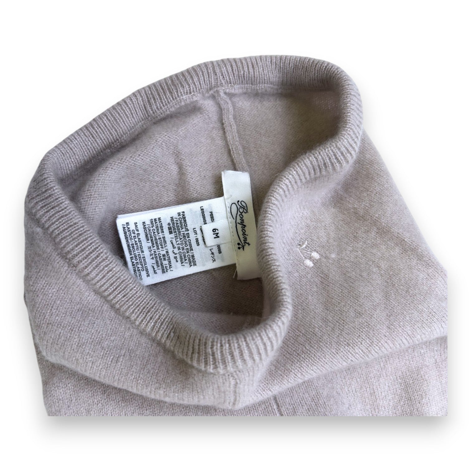 BONPOINT - Gray cashmere pants - 6 months