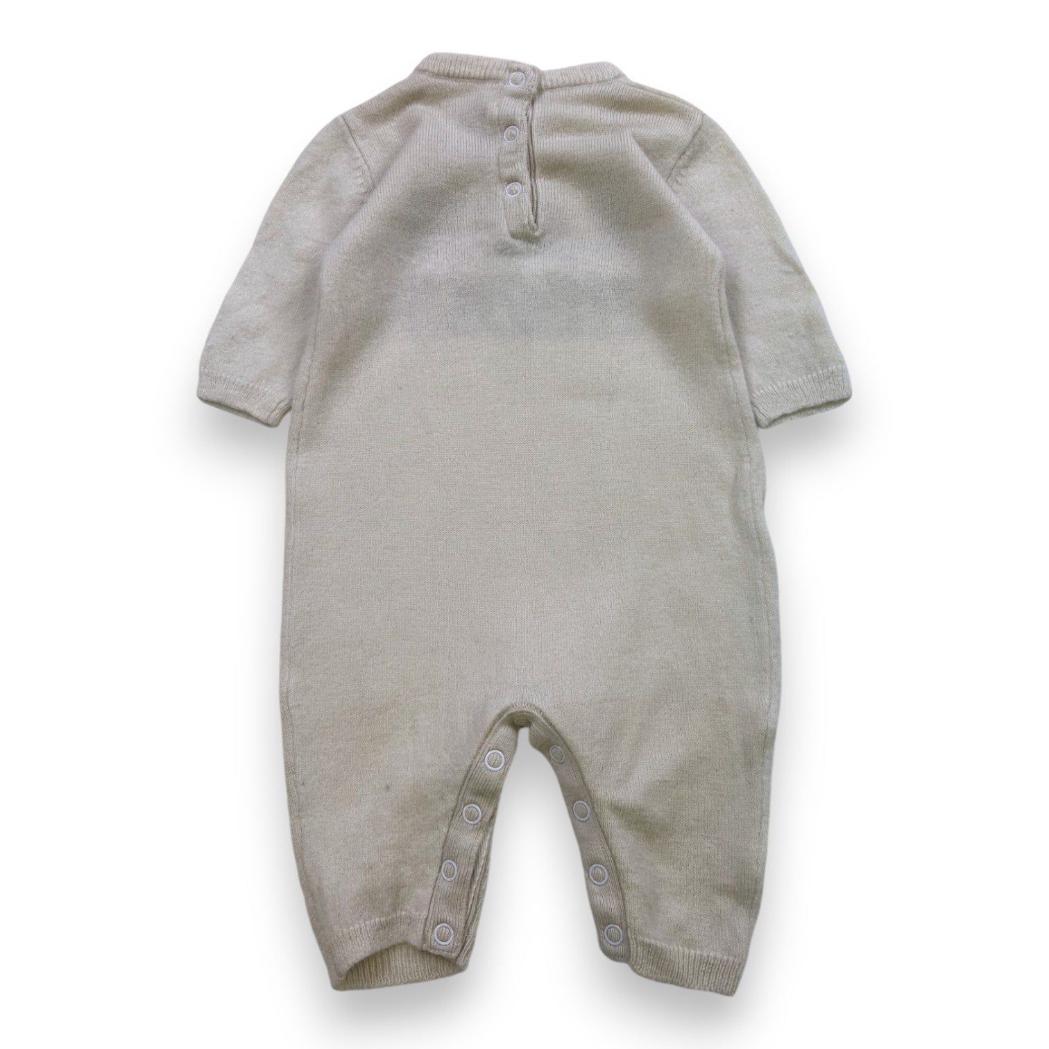 ZADIG & VOLTAIRE - Beige wool jumpsuit "Zadig rocks" - 3 months