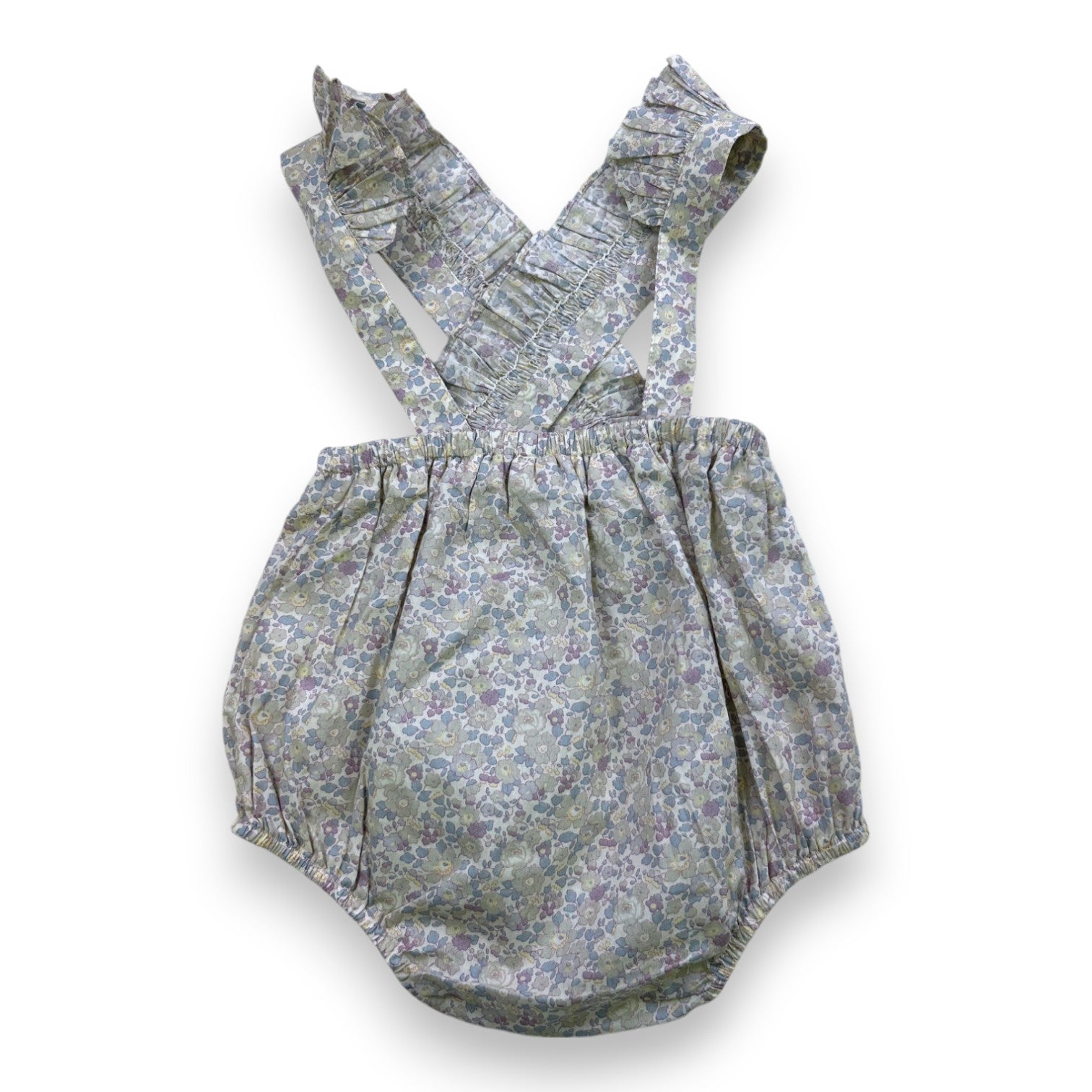 BONPOINT - Geblümter Baumwoll-Strampler mit Trägern - 6 Monate