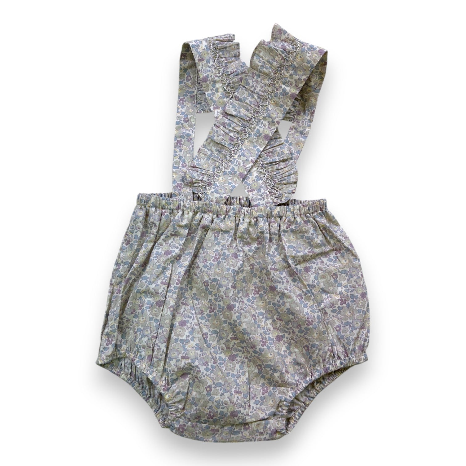 BONPOINT - Geblümter Baumwoll-Strampler mit Trägern - 6 Monate