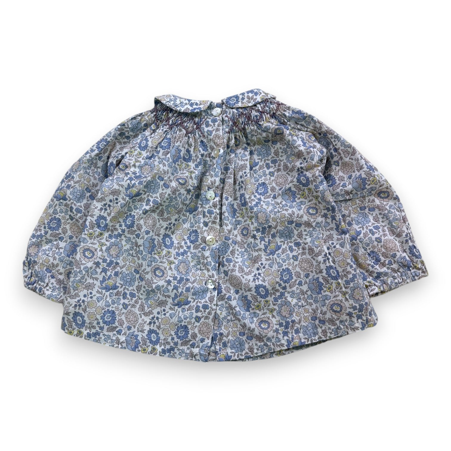 MARIE PUCE - Langarmbluse mit Blumenmuster - 6 Monate