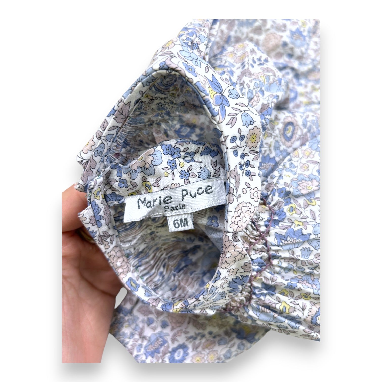 MARIE PUCE - Floral long-sleeved blouse - 6 months