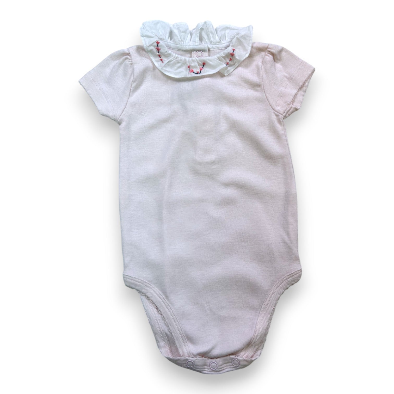 CYRILLUS - Pink long-sleeved bodysuit - 6 months