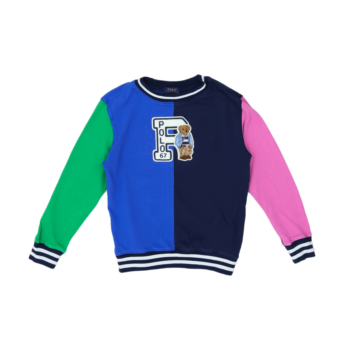 RALPH LAUREN - PULL - BLEU, MULTICOLORE - 7 ANS