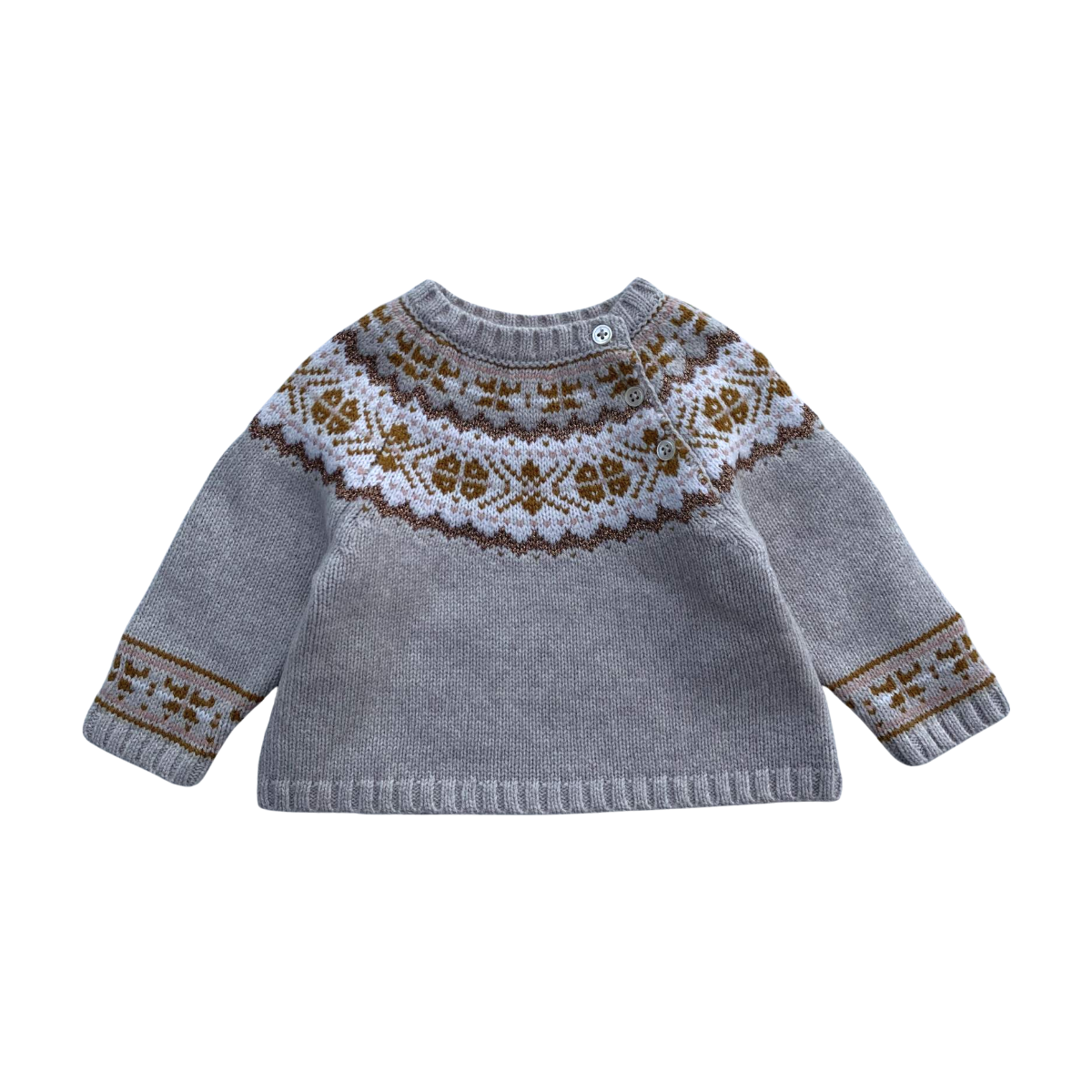 BONPOINT - PULL - BEIGE - 6 MOIS