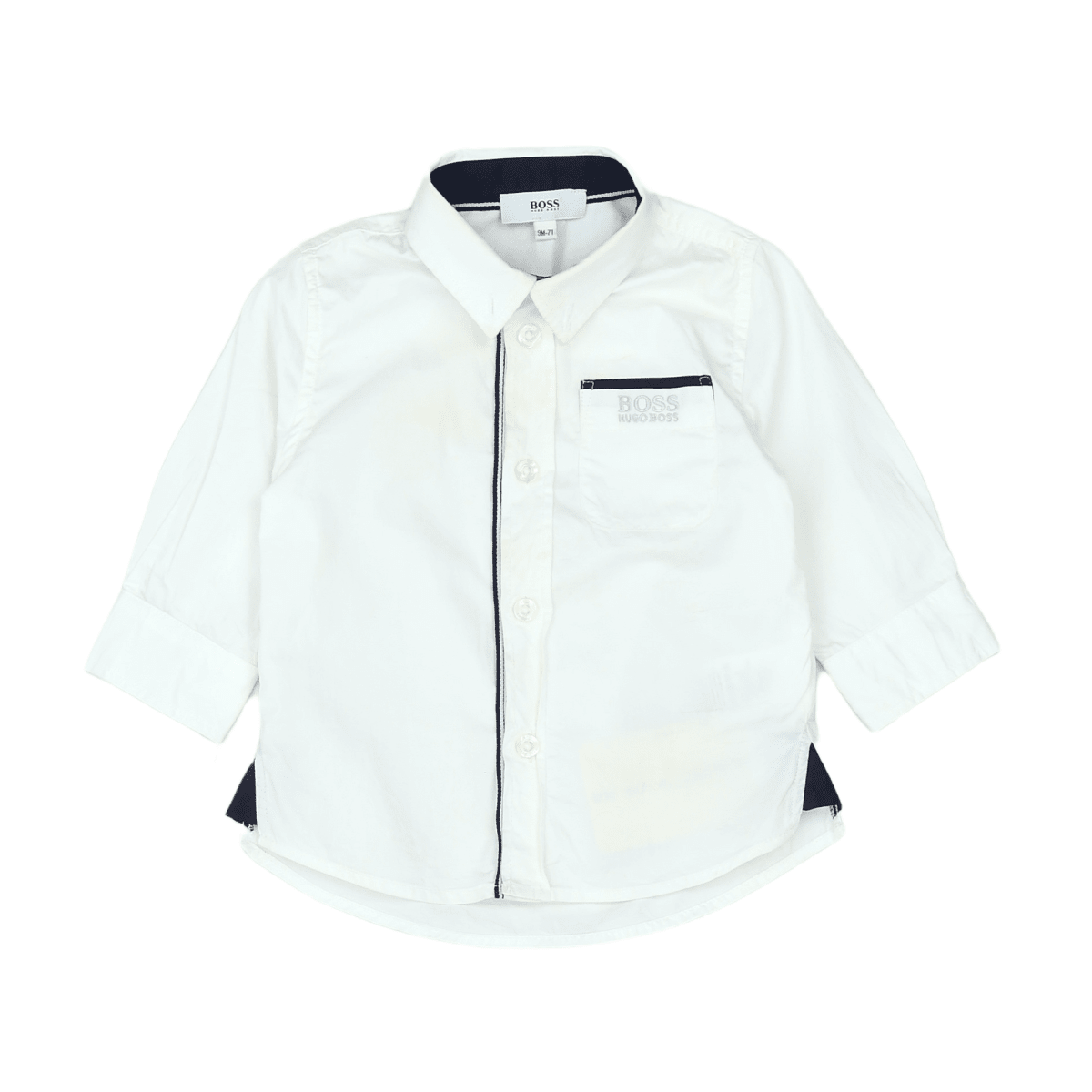 HUGO BOSS - CHEMISE - BLANC, BLEU - 9 MOIS