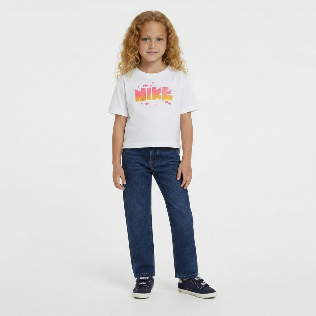 NIKE - T-SHIRT - BLANC - 6 ANS