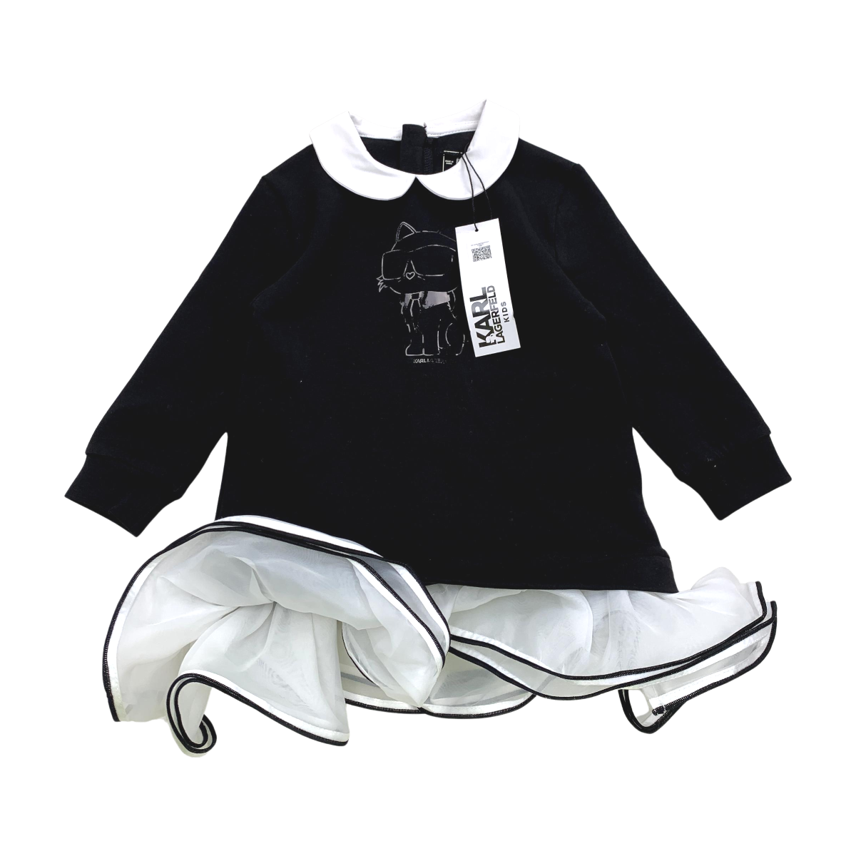 KARL LAGERFELD - ROBE - NOIR - 24 MOIS
