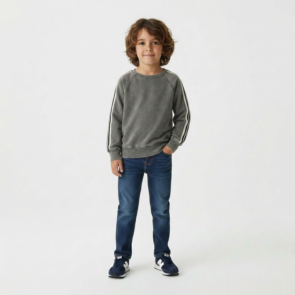 BELLEROSE - PULL - GRIS - 6 ANS