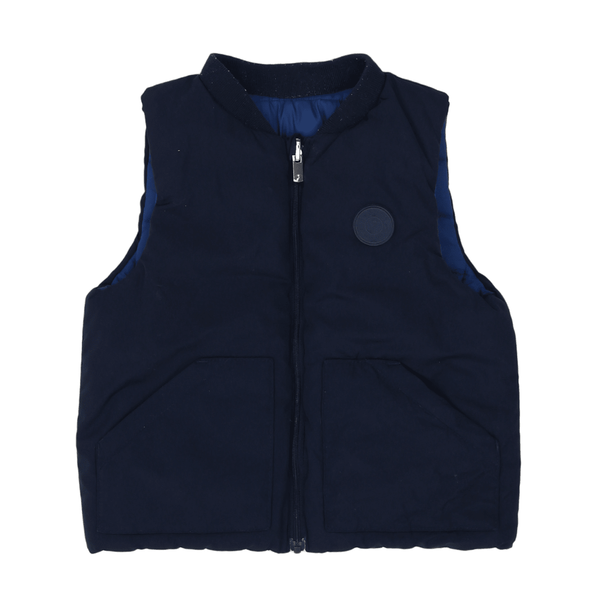 JACADI – ÄRMELLOSE JACKE – BLAU – 18 MONATE