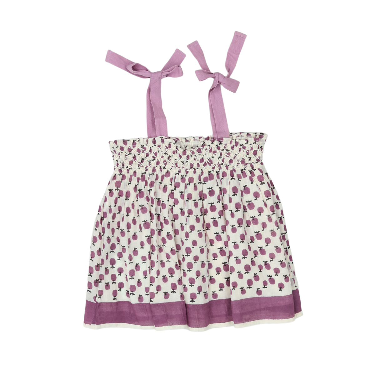 EMILE & IDA - BLOUSE - BLANC, VIOLET - 4 ANS