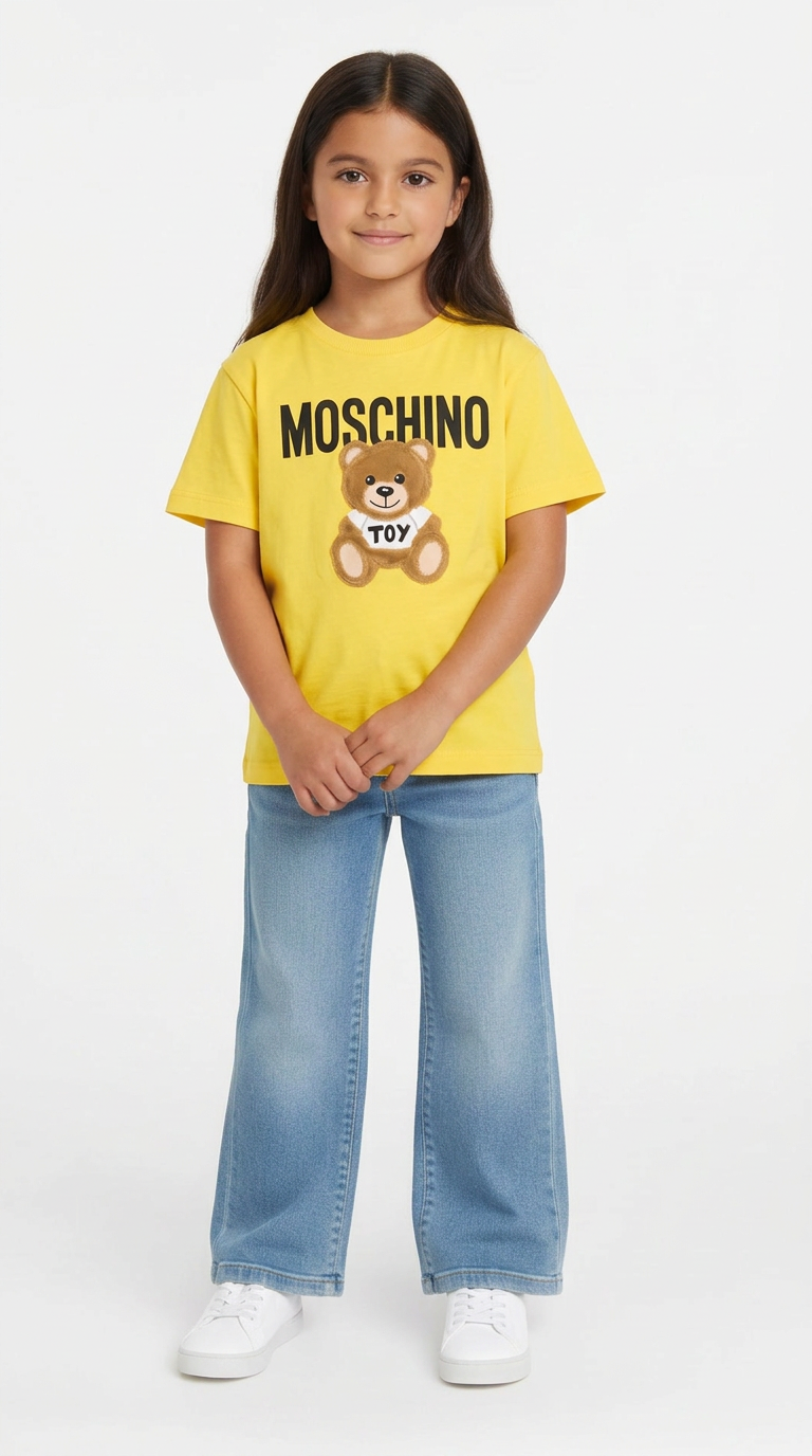 MOSCHINO - T-SHIRT - JAUNE - 6 ANS