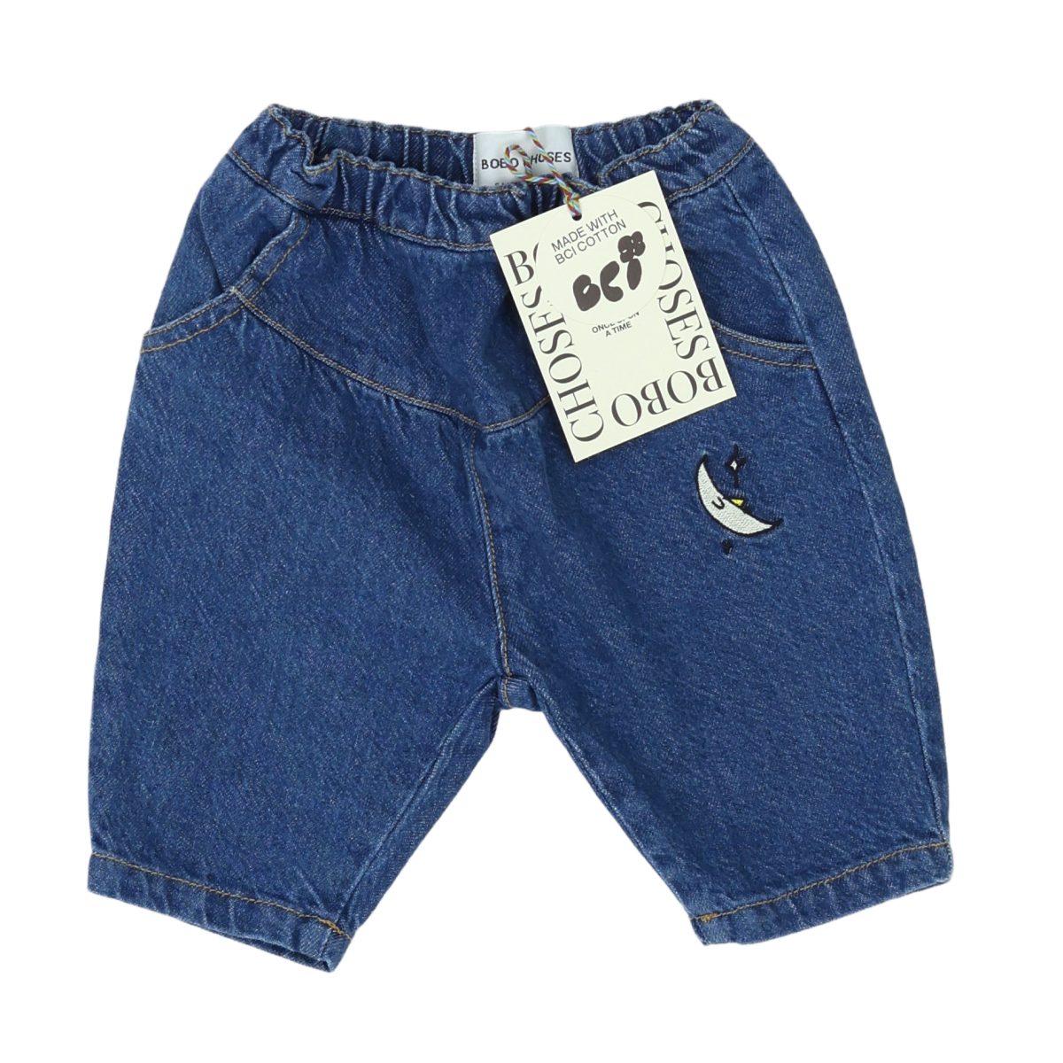 BOBO CHOSES - PANTALON - BLEU - 6 MOIS