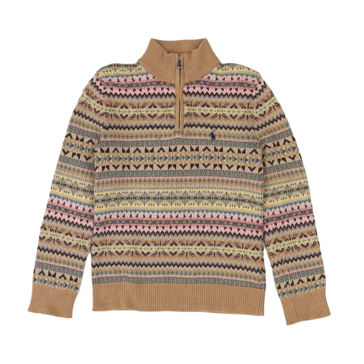 RALPH LAUREN - PULL - BEIGE - 8 ANS