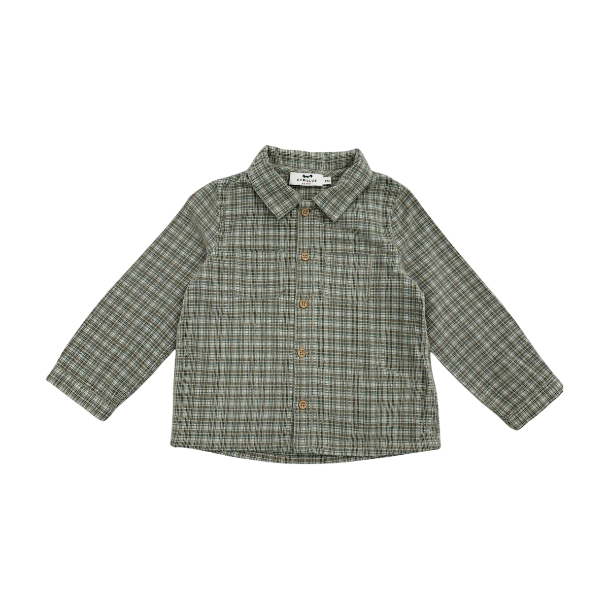 CYRILLUS - CHEMISE - VERT - 24 MOIS