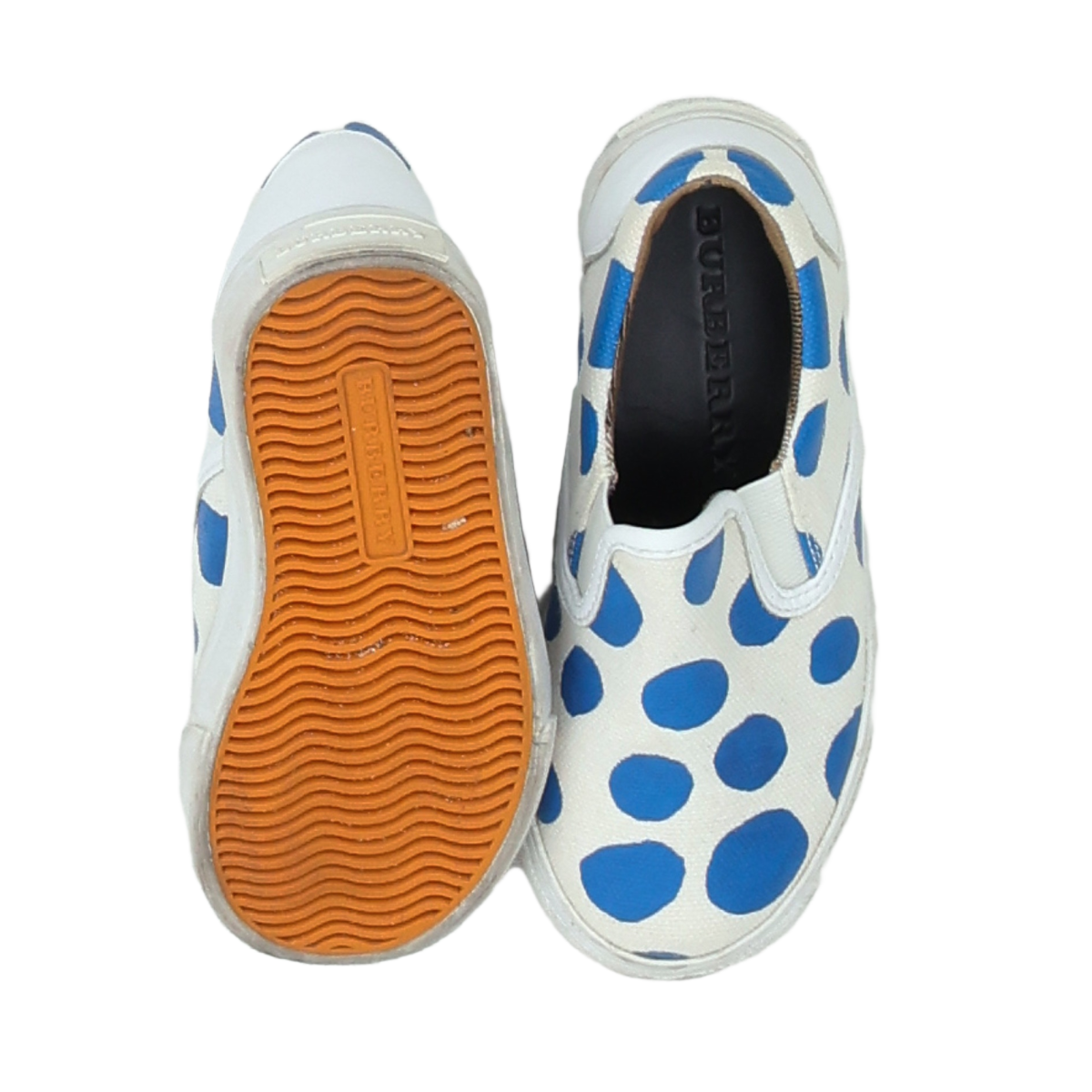 BURBERRY - BASKETS - BLANC, BLEU - 27