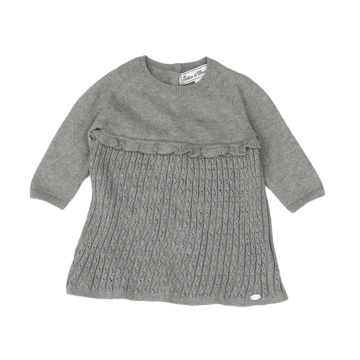 TARTINE & CHOCOLAT - ROBE - GRIS - 3 MOIS