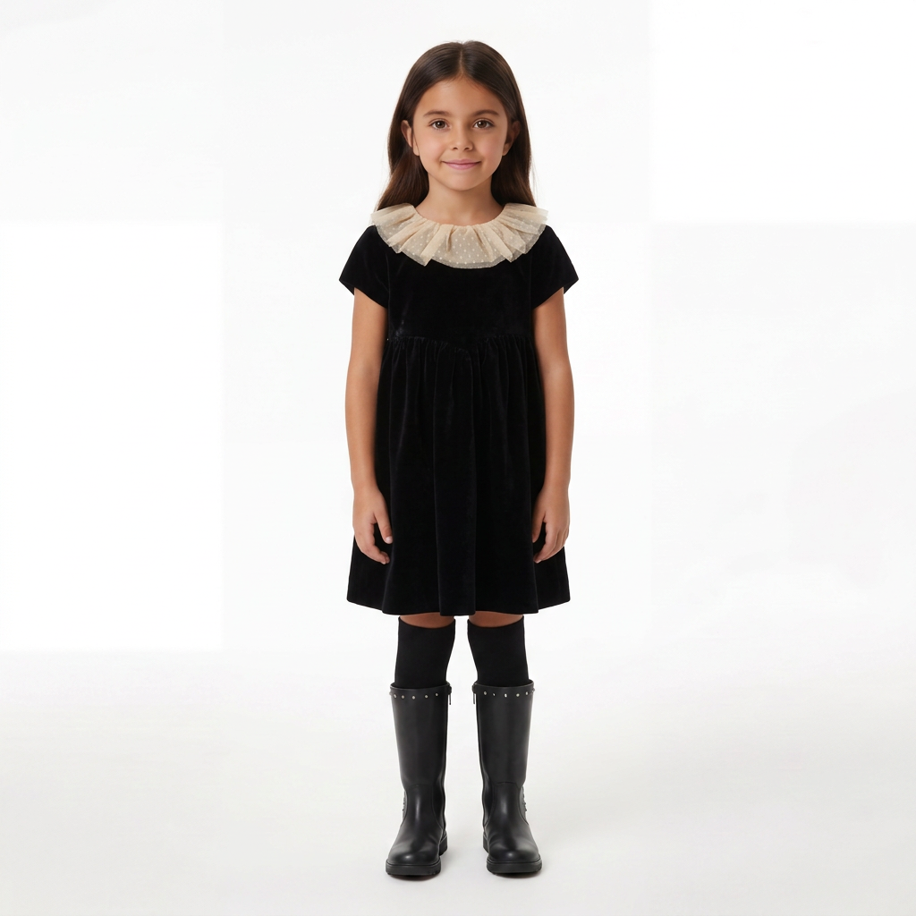LOUIS LOUISE - ROBE - NOIR - 6 ANS