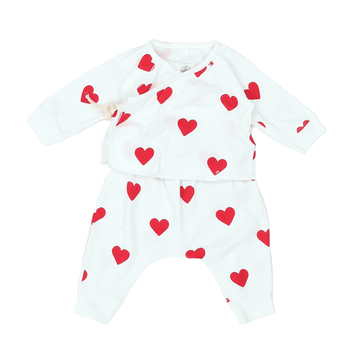 LITTLE BOAT - SET - WHITE, RED - 1 MONTH