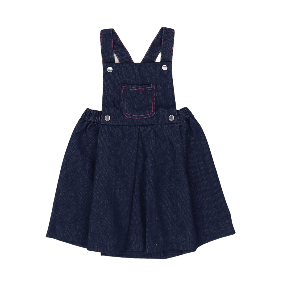 JACADI - KLEID - BLAU, ROSA - 24 MONATE