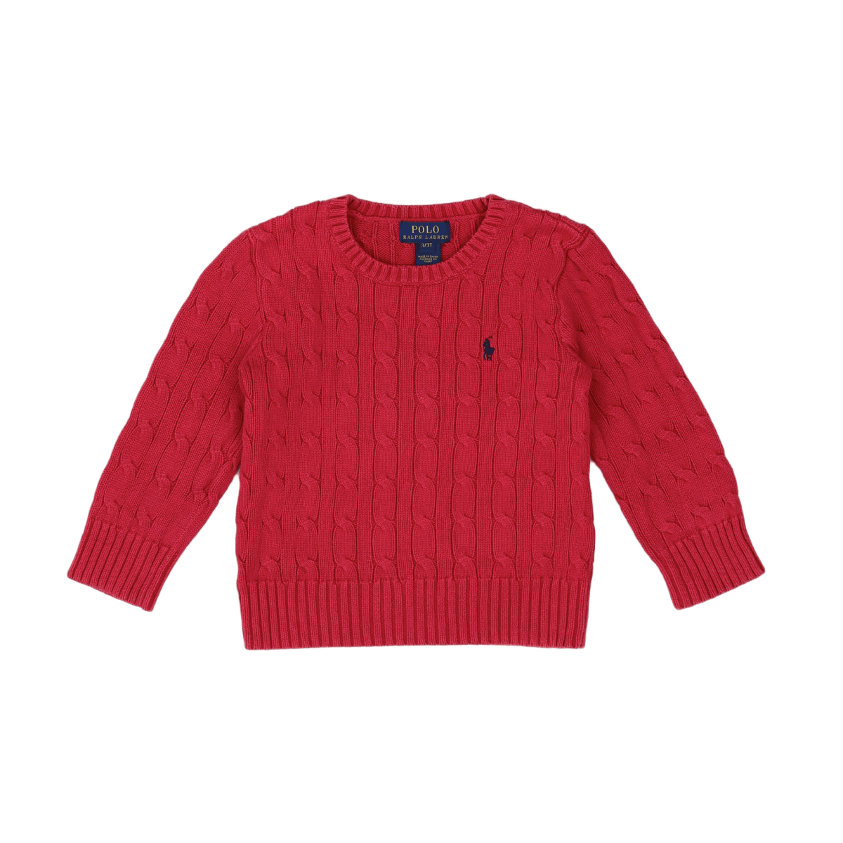 RALPH LAUREN - PULLOVER - ROT - 3 JAHRE