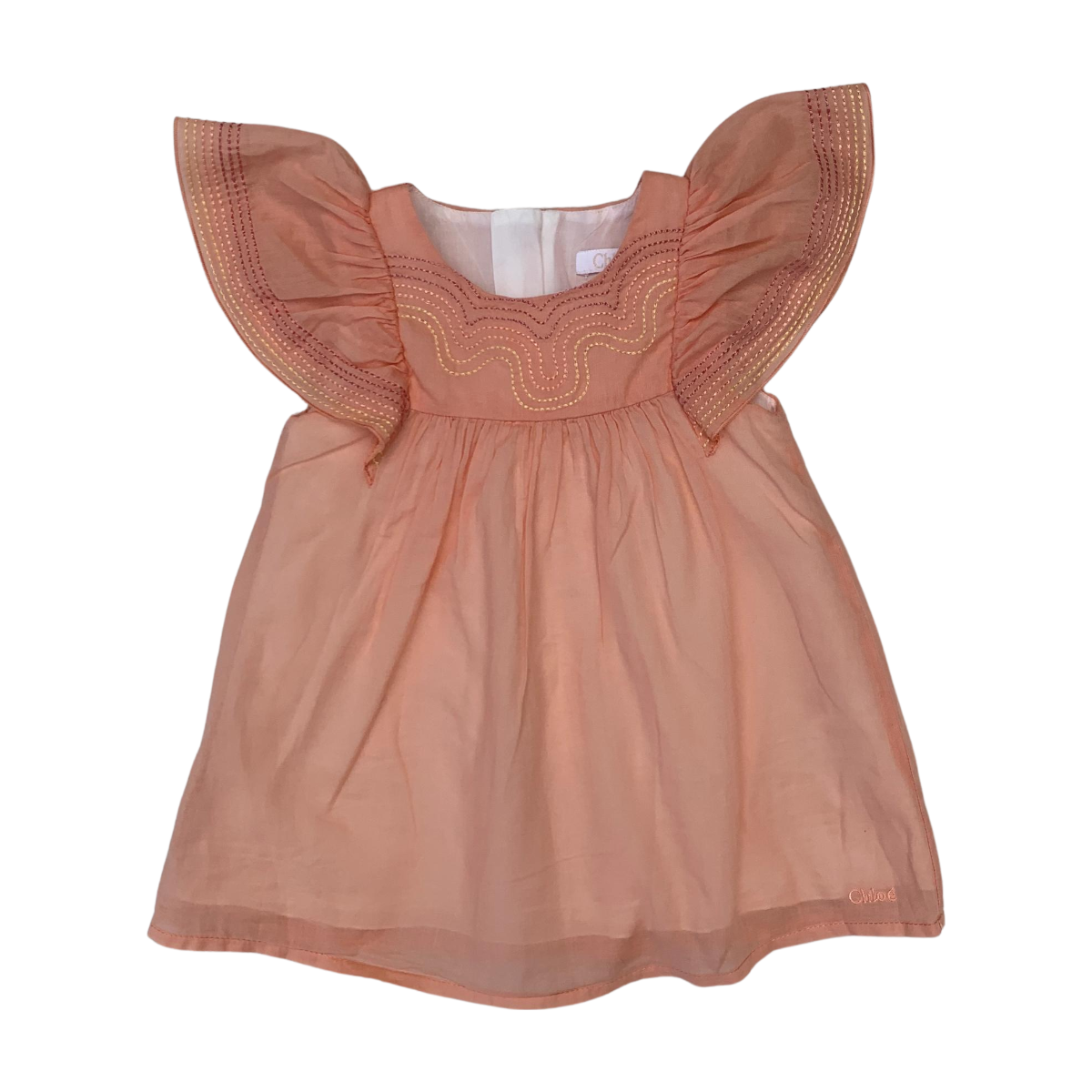 CHLOÉ - ROBE - ROSE - 6 MOIS
